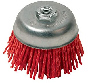 Dapetz ® 100mm Nylon Filament Abrasive Wire Cup Brush Assorted Cup Nylon Cup Brush for Drill Coarse Hand Tools Professional Kit Cleaning Rust, Stripping and Abrasive, for Drill Attachment