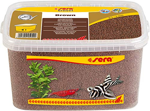 sera Gravel Brown Lava 2-3 mm 6000 ml – Grava Natural marrón (Ø 2 – 3 mm) para Todos los acuarios de Agua Dulce y Salada