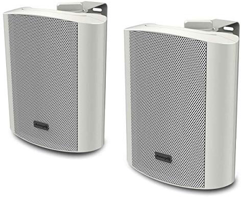 Audibax PR-52W Pareja Altavoces 100W Stereo con Soporte Blancos