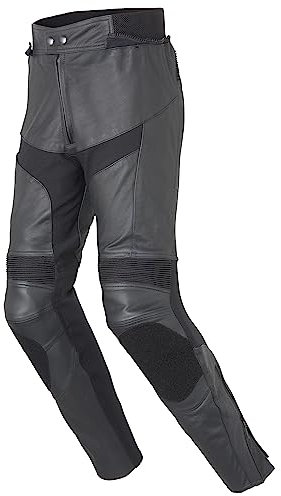 Sport Men 191 Motorrad Lederhose Herren, Klasse A Zertifizierte Motorradhose, Bequeme Motorradhose Herren mit Protektoren, Knieprotektoren Entnehmbar & Höhenverstellbar, Größe 54
