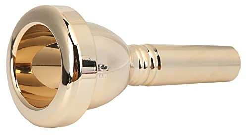 Posaunenmundstück, 12,7 Mm Tenor-Mundstück Mit Großem Schaft, Metall, 5 G, Zubehör-Ersatz, Tr-03, Für Bariton Und Posaune(Gold)