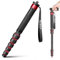 Manbily C-777L Monopode de Caméra en Fibre de Carbone 174cm Grand Tube de 36mm Canne Monopodes pour Appareils Photo 6 Sections avec Poignée et Clip Téléphonique Max 18 kg pour DSLR Caméscope (Rouge)