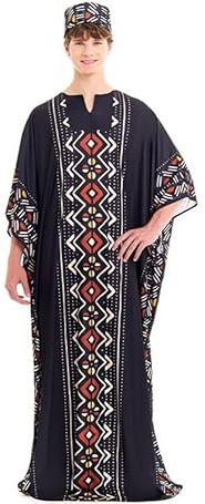 Partilandia | Disfraz de Africano Túnica para hombre (Talla S)
