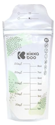 Kikkaboo Sacchetti per latte materno 25 pezzi capacità 250 ml doppia cerniera, colori:weiß uni