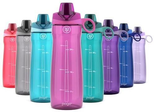 Pogo BPA-freiem Kunststoff Wasser Flasche mit Chug Deckel, Fuchsia