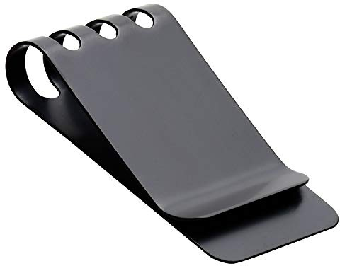 Lindenle Clip de acero con resorte para dinero, bolsillo frontal minimalista de gran capacidad, Negro, 2.42 * 1.38 * 0.49 inches