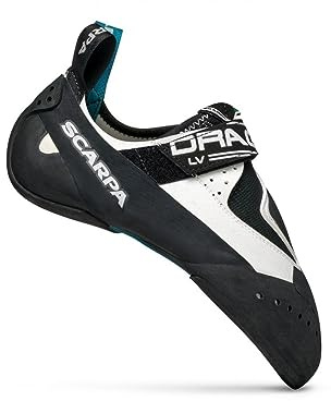 SCARPA Drago LV Rock Climbing Shoes for Sport Climbing and Bouldering - Low-Volume Fit and Specialized Performance for Sensitivity - White - 7-7.5