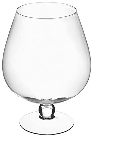 SWEET HOME Coppa grande Cognac in vetro trasparente per confettata caramellata cod.VA00781LU cm 36,5h diam.27,5 by Varotto & Co.
