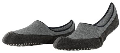 FALKE Herren Stoppersocken Cosyshoe Invisible M Hp Wolle rutschhemmende Noppen 1 Paar, Grau Light Grey 3400, 39/40 EU