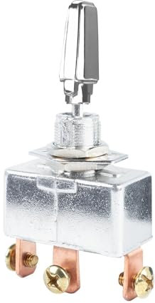 KFZ Kippschalter SPST 3 Pin Ein/Aus/Ein Schalter 50A 12VDC Robuste Metallschalter für KFZ, Boot, etc R13-401-103