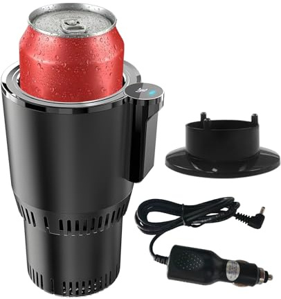 Smart Car Heater & Colder Cups|Car Cup Holder|Quick Thermal Heating Cups|Car Refrigerator Quick Cooling Cups|Suitable for Most Cars,Chirstmas Gift for Men/Women,Black