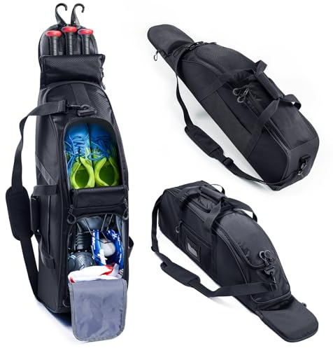 VIGEGARI Youth Baseball Bat Bag for 2-3 Baseball Bats - Bat Bag with Fence Hook for Boys 5-8 - Softball Duffle Bag - Bat Bags for Boys 8-12 with Separate Shoe Compartment