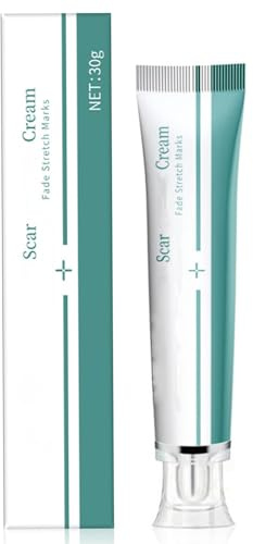 Botanical Scar Care Cream - Advanced Formula for Smoothing Skin Texture, Fades the Appearance of Old & New Scars, Intensive Care for Stretch Marks & Blemishes, Gentle for Face & Body