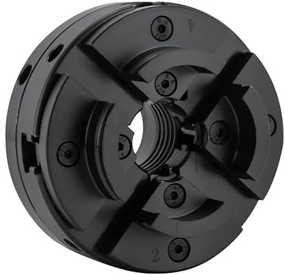 Mandrin de tournage M33 x 3,5 mm, mandrin de tournage auto-centrant à quatre mors, mandrin à 4 mors, mandrin Chuck Mandrin de tournage, plage de serrage 39–76 mm pour banc de tournage