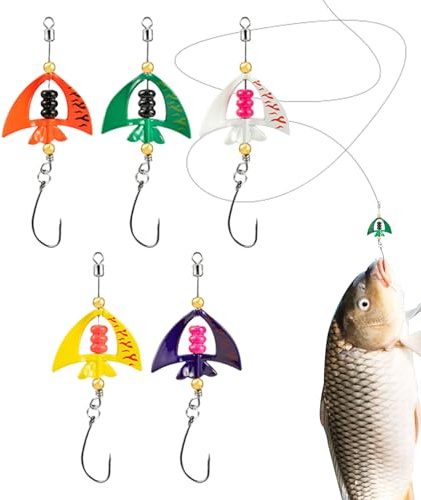 Spinnerbete för fiske av abborre – fiskedrag för öring | färgade roterande spinnbeten för hav sötvatten och saltvatten flod båt och resor
