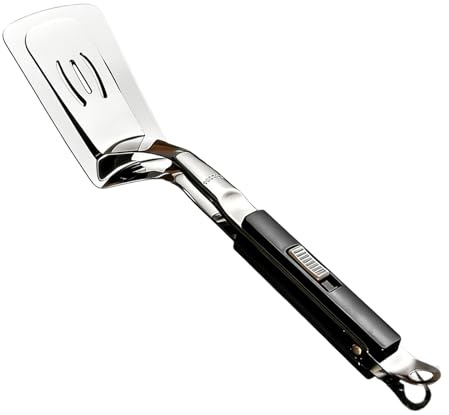 Pinzas para parrilla, pinzas de acero inoxidable para agarrar alimentos – espátula para plancha, para cocina, camping, restaurante, exterior, de picnic, cocina y barbacoa