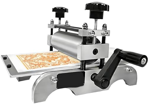 Flattryckpress Och Papperstryckmaskin, Liten Tryckpress För Hemstudio, Bordspress För Papper Och Trä, Justerbar Vals, Multifunktionell Tryckpress