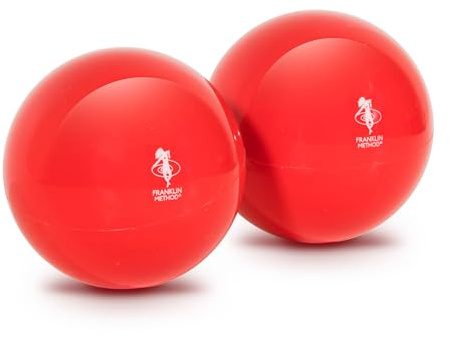 OPTP Franklin Method Mini Smooth Ball Set – Adjust Firmness, Red, 3 Pair