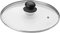 D.I.L Stainless Steel Vented Silver & Black Glass Saucepan Cover Lid POT PANS (28CM)