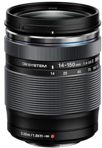 Olympus OM Digital Solutions OM System M.Zuiko Digital 14-150mm F4.0-5.6 II for Micro Four Thirds System Camera, Compact, Powerful Zoom Lens, Weather Sealed Design, Outdoor