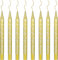 DONQL 8Pcs Acrylfarbe Stift 0.7mm Gold Metallic Permanent Acryl Marker Set Glas Glitter Farbe Stifte für Stoff Glas Rock Holz Keramik Leder (8 gold)