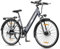 Qekud 26 E-Bike, 26M208 Elektrofahrrad mit 36V 12Ah Akku, 7 Gang E Bike Herren Damen, 250W Motor, Reichweite 100km bis 25 km/h, Elektrofahrräde mit APP, Grau