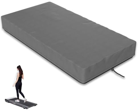 LANMOU Housse de tapis de course 420D pour tapis de course pliable, imperméable, anti-poussière, housse de tapis de course Oxford pour la maison, 140 x 71 x 15 cm, gris