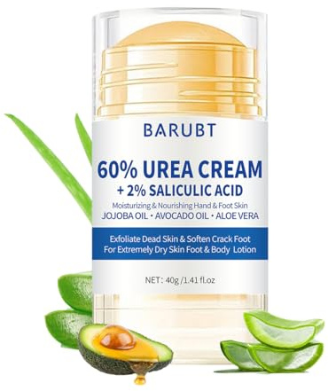 Crema Para Pies con Urea,Reparación de talones agrietados,Hidratación corporal,Crema para el Cuidado de los Pies, para Pies Secos y Agrietados, Manos, Codos,crema urea(1)