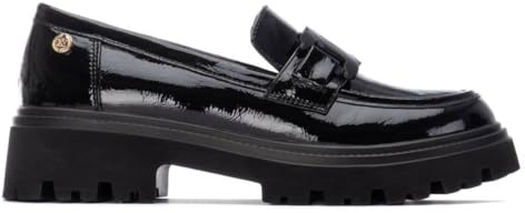 XTI - Mocasines Mujer Negro - Calzado Cómodo y Versátil - Moda Casual - Modelo 13045201 (Talla 38)