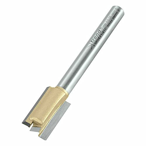 Trend BR04X1/4TC 12mm 1/4 TCT Straight Hinge Recess 2 Flute Router Cutter