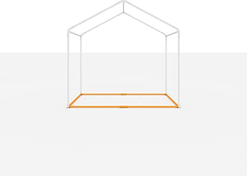 TOOLPORT Universal Bodenrahmen 3x3 m Grundrahmen für Partyzelt, Pavillons, Zelte