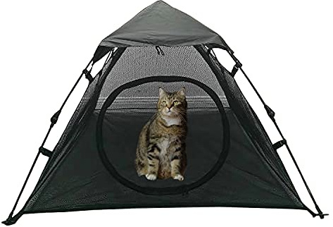 Katzenzelt für den Außenbereich, Pop-Up-Außengehege, Sonnenschutz für Katzen und Kleintiere, Indoor-Spielhaus, Laufstall, tragbares Übungszelt mit Tragetasche