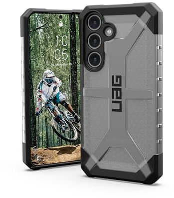 URBAN ARMOR GEAR UAG Schutzhülle für Samsung Galaxy S24 (6,2 Zoll), Plasma-EIS, robust, militärisch, sturzsicher, stoßfest, rutschfest, transparent
