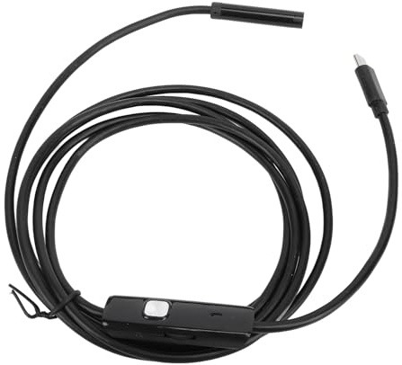 Plyisty 2MP Endoscope Camera, 7mm Inspection Camera for Smartphones | with 6.56ft Cable, Type C/USB/Micro USB Port Adapter, for Mechanical Pipeline Blockage
