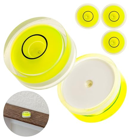 Set di fiale per livella tonda, 5 pezzi, con Ø 15 mm, livella a bolla d'aria senza etichetta, livella ad acqua, livella circolare, livella circolare per caravan, macchina fotografica, fai da te