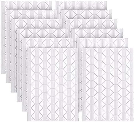 Queta 12 Feuilles de Coins de Photo Autocollants 1224 Pièces Coins Photo Auto-Adhésifs Coins de Montage Photo pour Albums de Bricolage, Album Photo, Scrapbooking, Décoration du BUJO Transparent
