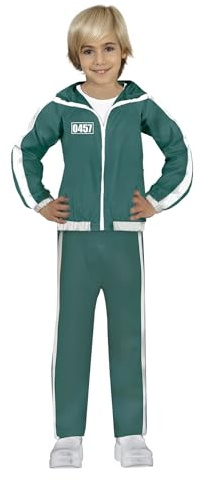 FIESTAS GUIRCA Déguisement Gymnaste Gamer Costume Enfant Taille 5-6 Ans, Vert