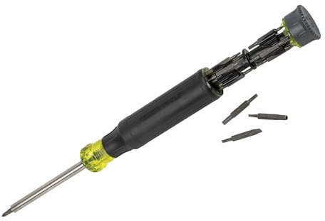 Klein Tools 32327 Precision Screwdriver Set, 27-in-1 Multi-Bit Screwdriver, Onboard Storage, Rare-Earth Magnet, Ideal for Terminal Blocks
