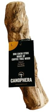 Canophera Coffee Wood Dog chew Sticks for Regular chewers - Size Large