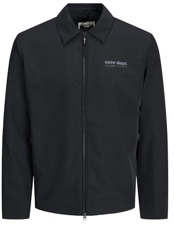 JACK & JONES Herren Jcotrack Shacket Blouson, Schwarz, L