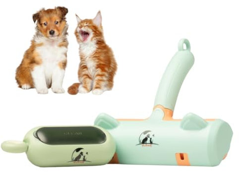 McGeez Pet Hair and Lint Remover Roller Bundle for Home, Auto, Travel - Reusable Fur Removal Tool for Clothing, Furniture, Bedding, & Cars | Self-Cleaning and Washable