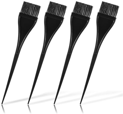 4 Pcs Hair Dye Brushes Applicator, Precision Hairline and Root Application, Hair Color Applicator Brush for Short Hairs, Bangs, and Detail Work