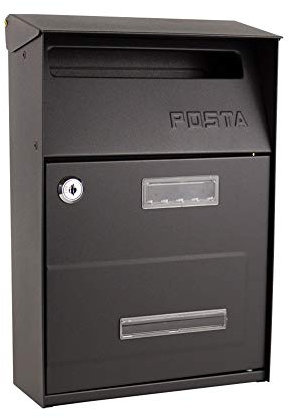NSTVVEE Buzón de Pared, buzones de Pared con Cerradura, buzones Sencillos, buzones de Doble Puerta para residencias, buzones de Entrega, buzones de Correo