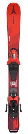 ATOMIC Redster J2 (70-90cm) + C 5 GW Skiset Red/Red Gr. 080 Ultimative Speed & Kontrolle für Junge Rennfahrer