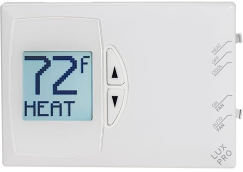 Lux Pro PSD111B Non-Programmable Thermostat for Home Use; 1 Heat, 1 Cool