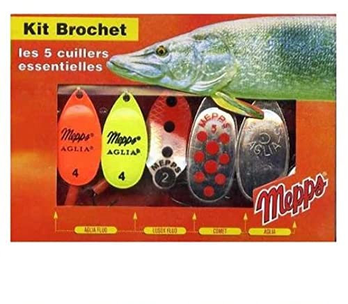 Mepps Spinner-Sets Forelle / Hecht / Barsch, Auswahl an Ködern: Comet Aglia Lusox Black Fury XD Elritze Pike Pack