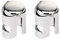 Champagne and Sparkling Wine Stopper Stainless Steel Vacuum Sealed, 2pcs