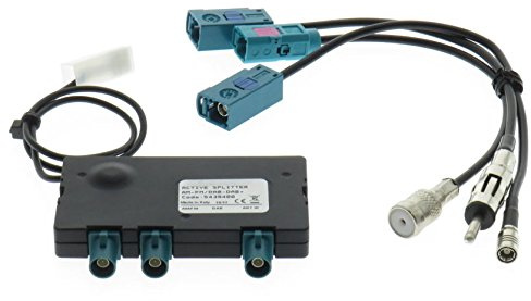Profi DAB/ FM Splitter - DIN Stecker - ISO Buchse - SMB Buchse