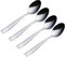 Viners Everyday Purity 4 Piece 18/0 Silver Stainless Steel Dessert Spoon Set