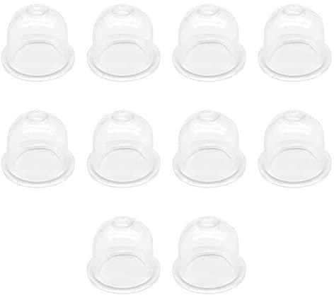 SacJkt Pompe dAmpoule dAmorce, 10 Pièces Remplacer Les Ampoules De Pompe DAmorce, Pompe dAmorçage Universelle En Plastique Pour Tondeuse, Débroussailleuse, Coupe-Herbe, Tronçonneuse (19 mm)